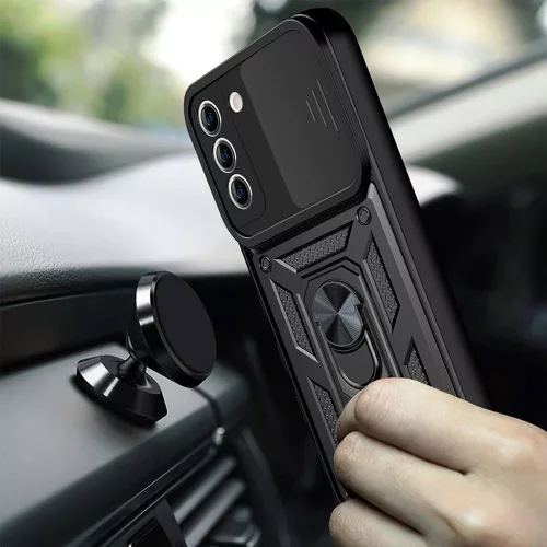 Techsuit - CamShield ütésálló tok - Samsung Galaxy S21 FE 5G - Fekete