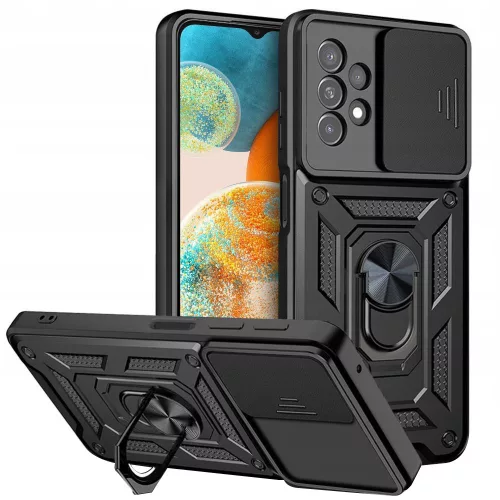 Techsuit - CamShield ütésálló tok - Samsung Galaxy A23 4G / A23 5G - Fekete