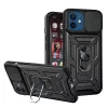 Techsuit - CamShield ütésálló tok - iPhone 12 / iPhone 12 Pro - Fekete