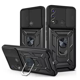   Techsuit - CamShield ütésálló tok - Motorola Moto E20 / E30 / E40 - Fekete