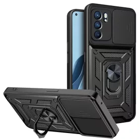   Techsuit - CamShield ütésálló tok - Oppo Reno6 5G - Fekete