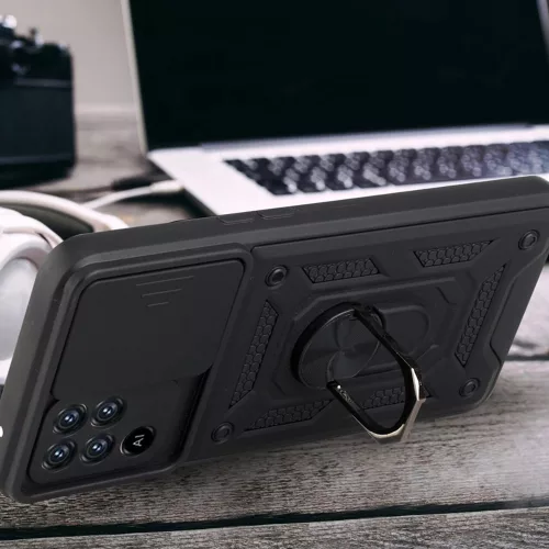 Techsuit - CamShield ütésálló tok - Oppo A94 4G / Reno5 Lite - Fekete