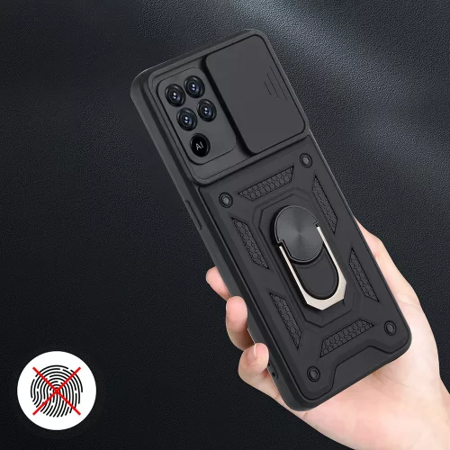 Techsuit - CamShield ütésálló tok - Oppo A94 4G / Reno5 Lite - Fekete