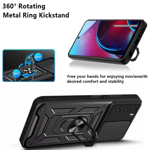 Techsuit - CamShield ütésálló tok - Oppo A16 / A16s / A54s - Fekete
