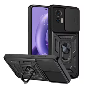   Techsuit - CamShield ütésálló tok - Motorola Edge 30 Neo - Fekete