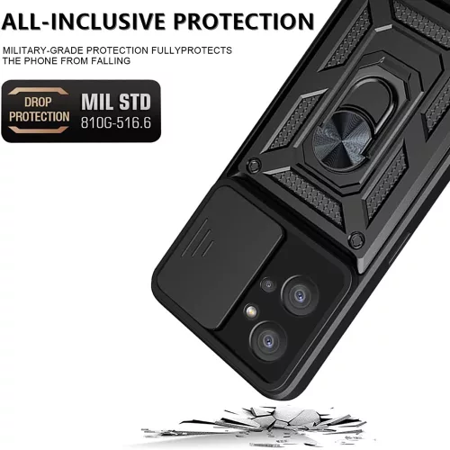 Techsuit - CamShield ütésálló tok - Motorola Moto G32 - Fekete