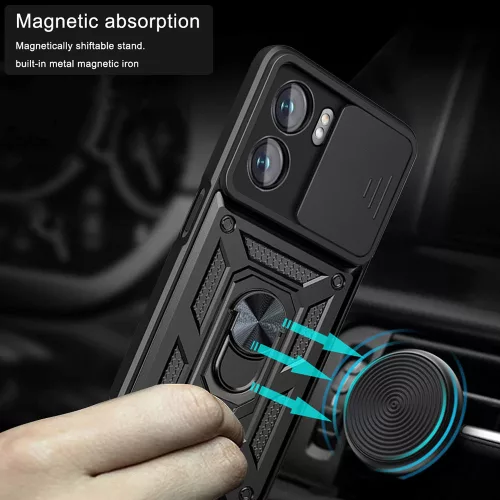 Techsuit - CamShield ütésálló tok - Oppo A57 4G / A57s / OnePlus Nord N20 SE - Fekete