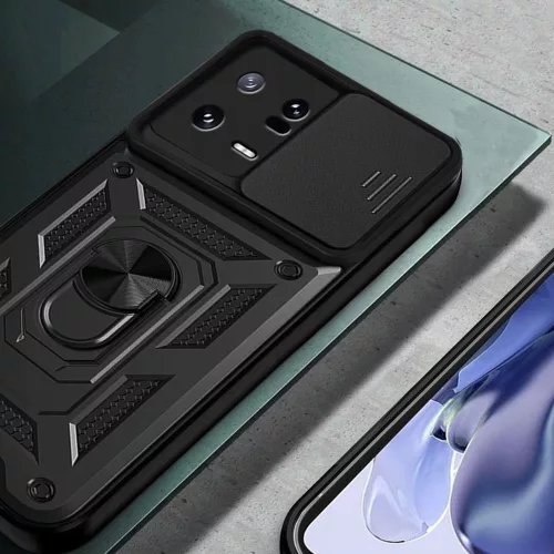 Techsuit - CamShield ütésálló tok - Xiaomi 13 - Fekete