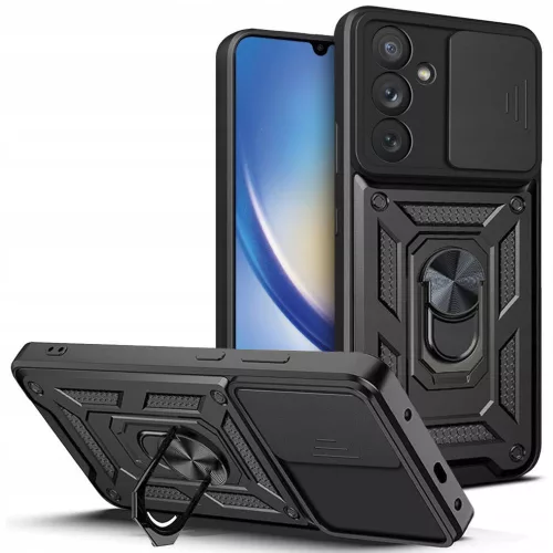 Techsuit - CamShield ütésálló tok - Samsung Galaxy A34 5G - Fekete