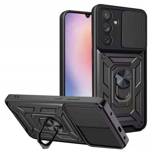 Techsuit - CamShield ütésálló tok - Samsung Galaxy A24 - Fekete