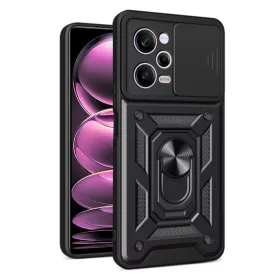   Techsuit - CamShield ütésálló tok - Xiaomi Redmi Note 12 Pro 5G / Poco X5 Pro - Fekete