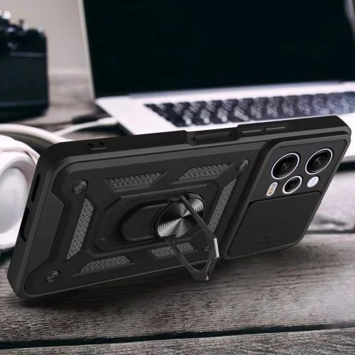 Techsuit - CamShield ütésálló tok - Xiaomi Redmi Note 12 Pro 5G / Poco X5 Pro - Fekete