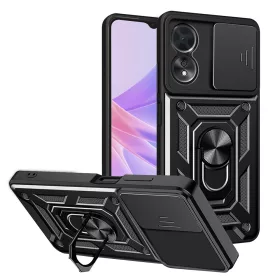   Techsuit - CamShield ütésálló tok - Oppo A58 5G / A78 5G - Fekete