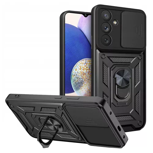 Techsuit - CamShield ütésálló tok - Samsung Galaxy A14 4G / A14 5G - Fekete