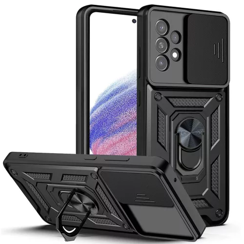 Techsuit - CamShield ütésálló tok - Samsung Galaxy A53 5G - Fekete