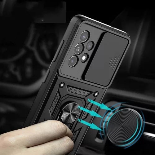 Techsuit - CamShield ütésálló tok - Samsung Galaxy A53 5G - Fekete