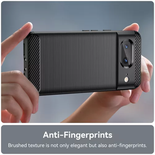 Techsuit - Carbon szilikon tok - Google Pixel 8 - Fekete