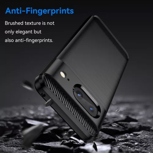 Techsuit - Carbon szilikon tok - Google Pixel 8 - Fekete