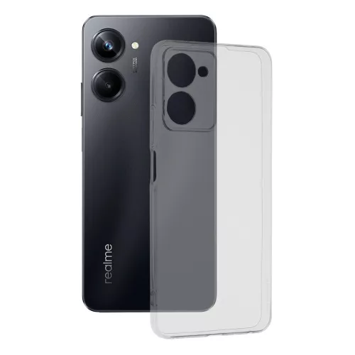 Techsuit - Clear Silicone tok - Realme 10 Pro - Átlátszó