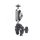 Techsuit - Bike Handlebar Mount (JX-006) GoPro, 1/4 Screw, Multifunctional - Black