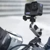 Techsuit - Sports Camera Riding Mount (JX-008) - GoPro Compatible, Aluminium ötvözet - Gray