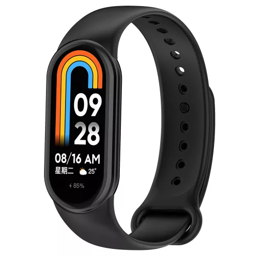 Techsuit - Watchband (W014) - Xiaomi Mi Band 8 / 8 NFC / 9 / 9 NFC / 10 - Black