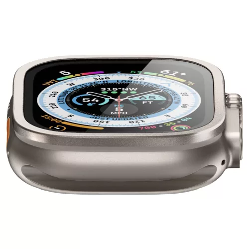 Spigen - Glas.tR Slim Pro (AGL06161) - Apple Watch Ultra / Ultra 2 / Ultra 3 - Titanium