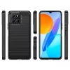 Techsuit - Carbon szilikon tok - Honor X6 / X8 5G / 70 Lite - Fekete