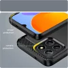 Techsuit - Carbon szilikon tok - Honor X6 / X8 5G / 70 Lite - Fekete