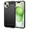 Techsuit - Carbon szilikon tok - iPhone 15 Plus - Fekete