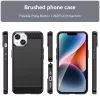 Techsuit - Carbon szilikon tok - iPhone 15 Plus - Fekete