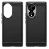Techsuit - Carbon szilikon tok - Honor 90 / Honor 80 - Fekete