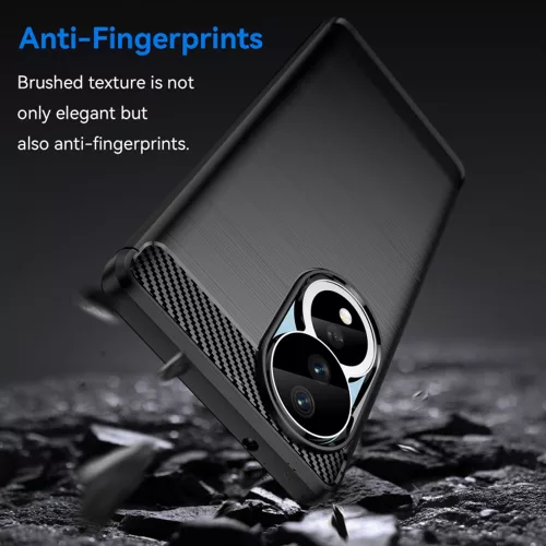 Techsuit - Carbon szilikon tok - Honor 90 / Honor 80 - Fekete