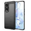 Techsuit - Carbon szilikon tok - Honor 80 Pro / Honor 90 Pro - Fekete