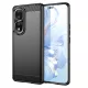 Techsuit - Carbon szilikon tok - Honor 80 Pro / Honor 90 Pro - Fekete