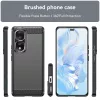 Techsuit - Carbon szilikon tok - Honor 80 Pro / Honor 90 Pro - Fekete