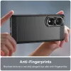 Techsuit - Carbon szilikon tok - Honor 80 Pro / Honor 90 Pro - Fekete