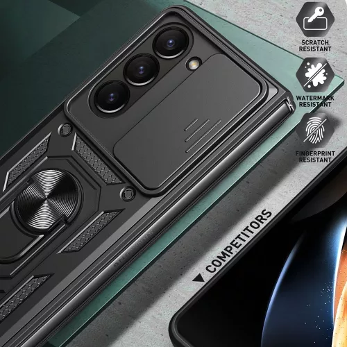 Techsuit - CamShield ütésálló tok - Samsung Galaxy Z Fold5 - Fekete
