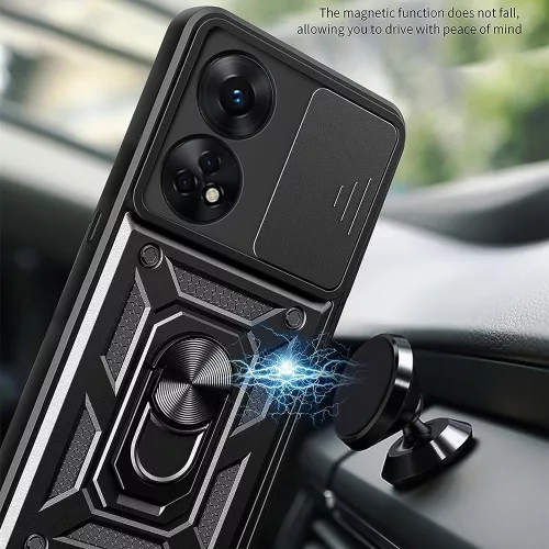 Techsuit - CamShield ütésálló tok - Oppo A98 5G - Fekete