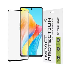   Techsuit - 111D Full Cover / Full Glue üvegfólia - Oppo A98 5G / A79 5G / A58 4G / OnePlus Nord N30 SE - Fekete széllel