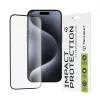 Techsuit - 111D Full Cover / Full Glue üvegfólia - iPhone 15 Pro - Fekete széllel