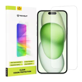   Techsuit - Clear Vision üvegfólia - iPhone 15 Plus / iPhone 15 Pro Max / iPhone 16 Plus - Átlátszó