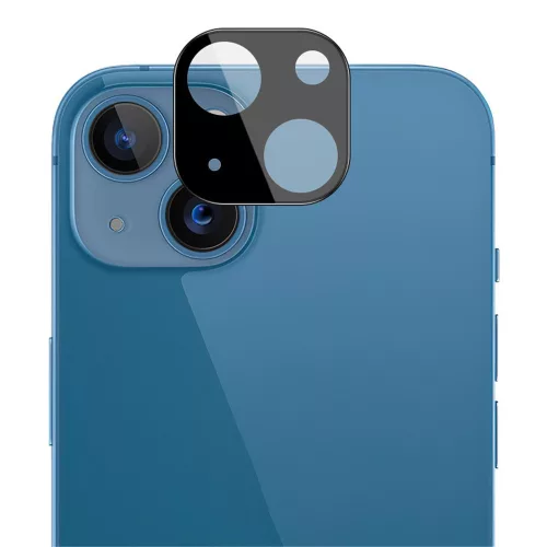 Techsuit - Full Camera - Kameravédő üvegfólia - iPhone 15 / iPhone 15 Plus - Fekete