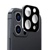 Techsuit - Full Camera - Kameravédő üvegfólia - iPhone 15 Pro / iPhone 15 Pro Max - Fekete
