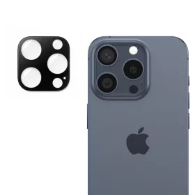   Techsuit - Full Camera - Kameravédő üvegfólia - iPhone 15 Pro / iPhone 15 Pro Max - Fekete
