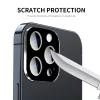Techsuit - Full Camera - Kameravédő üvegfólia - iPhone 15 Pro / iPhone 15 Pro Max - Fekete