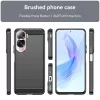 Techsuit - Carbon szilikon tok - Honor 90 Lite - Fekete