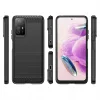 Techsuit - Carbon szilikon tok - Xiaomi Redmi Note 12S - Fekete