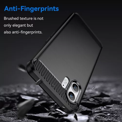 Techsuit - Carbon szilikon tok - Nothing Phone (2) - Fekete