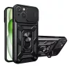 Techsuit - CamShield ütésálló tok - iPhone 15 Plus - Fekete